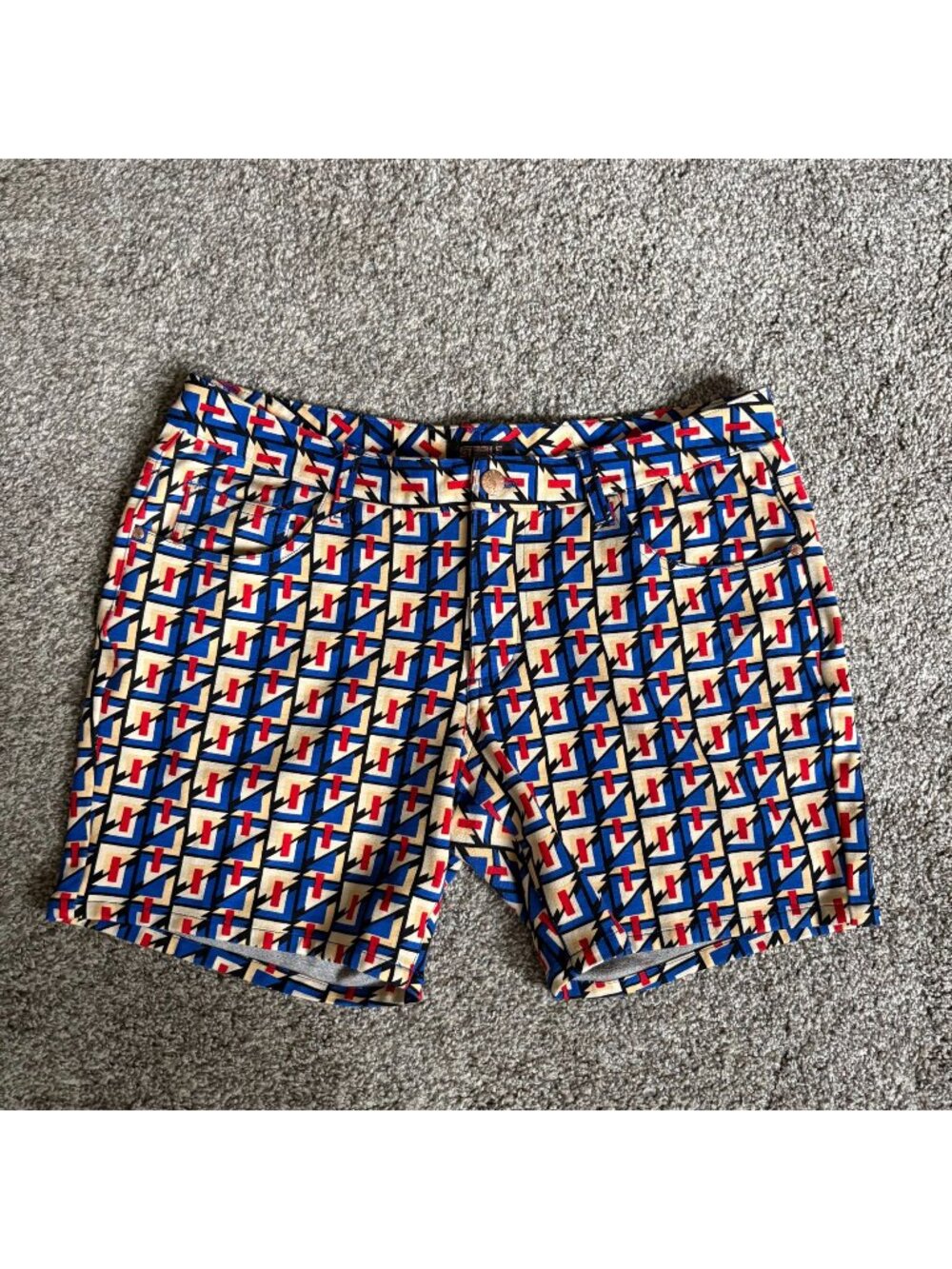ST33LE Mens Shorts Geometric Print Limited Edition Stretchy Size 32